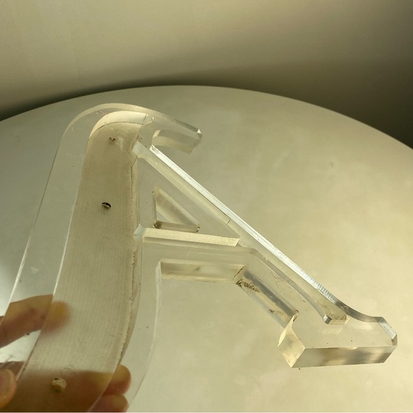 15" Vintage Reclaimed Salvage Sign Letter "A" Initial Clear Acrylic Plastic - Picture 10 of 11
